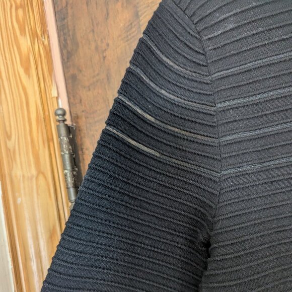 Eliza J Black Dress with 3/4 sleeve Size Large - Picture 8 of 13